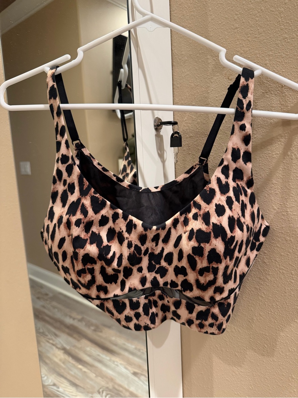 Victoria Secret Leopard Print Bralette - Pink & Black